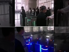 rfid 판독기와 평범한 변동 장애 회전식 십자문 SUS304 스테인레스 강